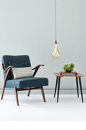 From behind the Iron Curtain - 1950s Czech chair covered in Heritage fabric designs
