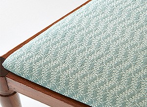 Detail: Chair covered with Heritage design Ginger 2, Wasabi